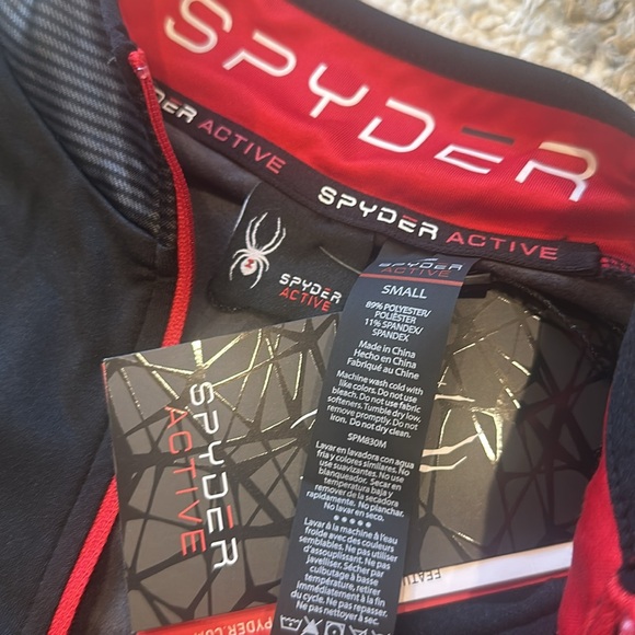 NWT men’s Spyder active top size:S - Picture 6 of 8